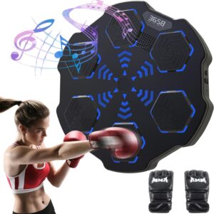 FICTOR Music Boxing Machine Smart Boxing Music Workout Machine Wall Boxing Electronic Punch Mat Home Boxing Training